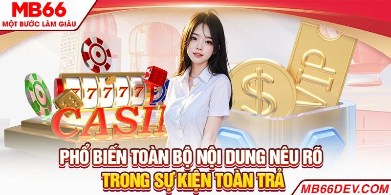 Phổ biến toàn bộ nội dung nêu rõ trong sự kiện toàn trả